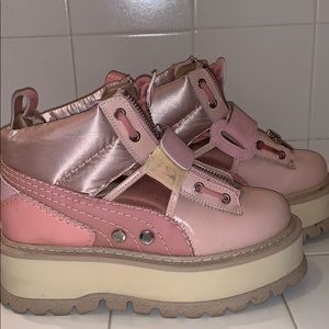 Fenty x Puma Pink Sneaker boots